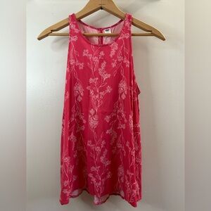 Old Navy Pink Floral Tank Top
